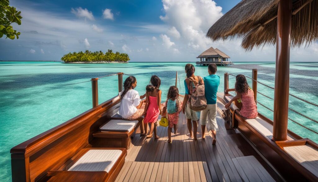 Maldives family resort transportation