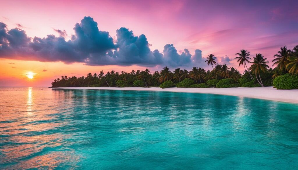 Maldives sunset photography