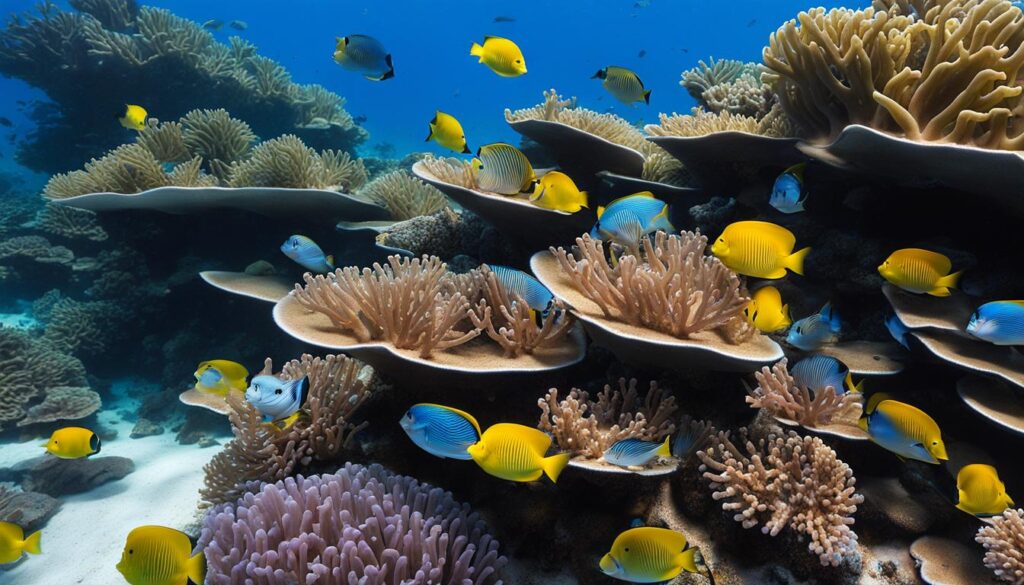 Maldives underwater landscape