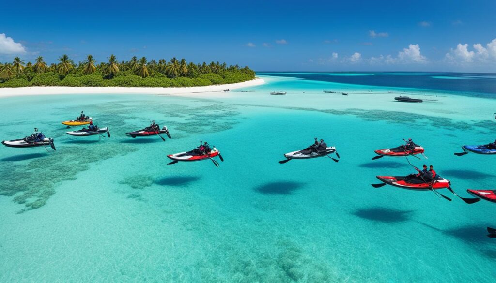 Maldives water sports and beach activities