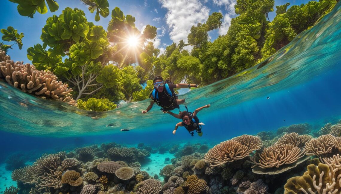 Skydiving in the Maldives