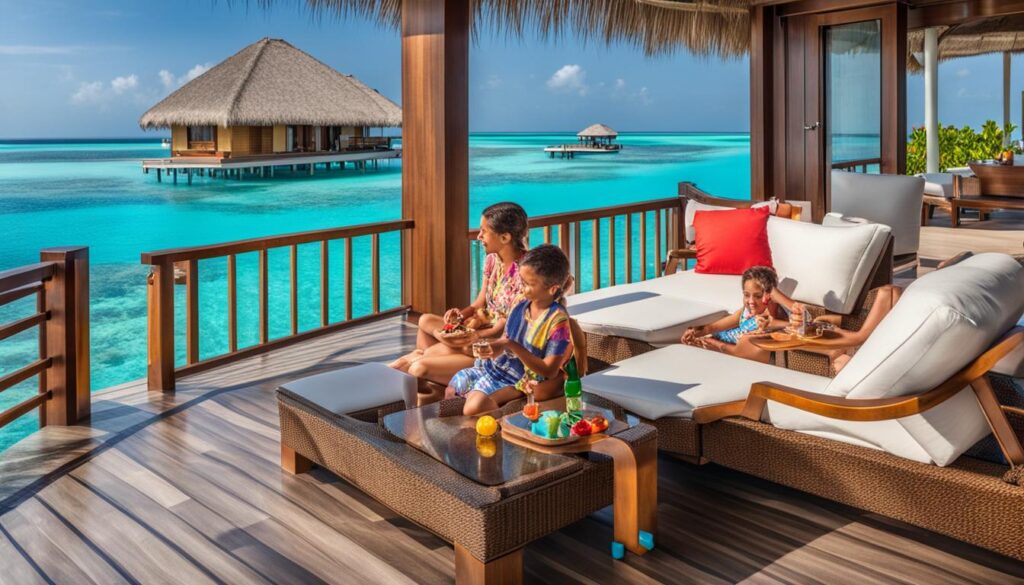 family-friendly overwater bungalows