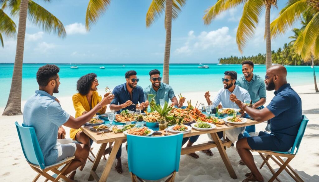 group-friendly dining and entertainment in Maldives