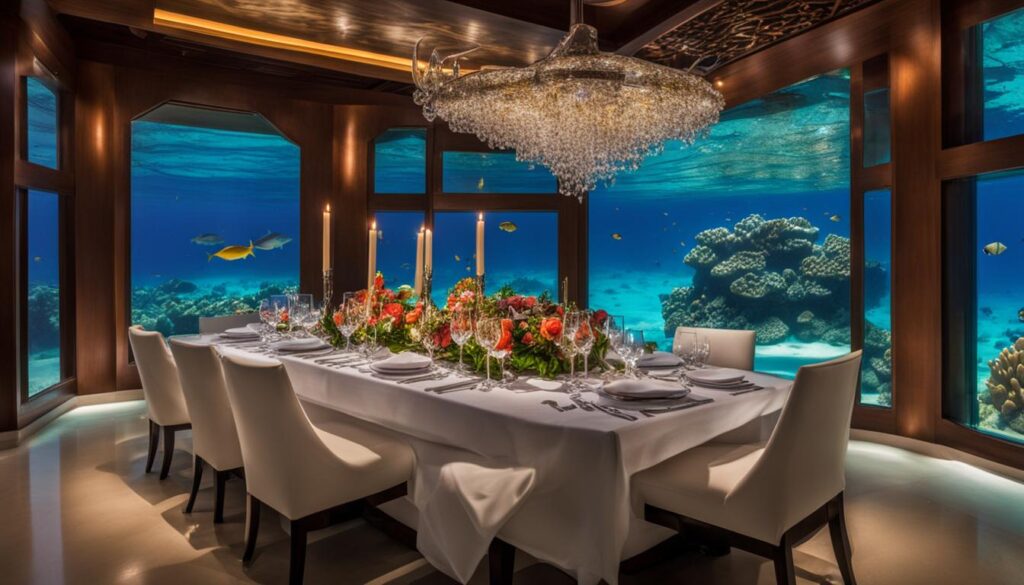 luxury dining Maldives