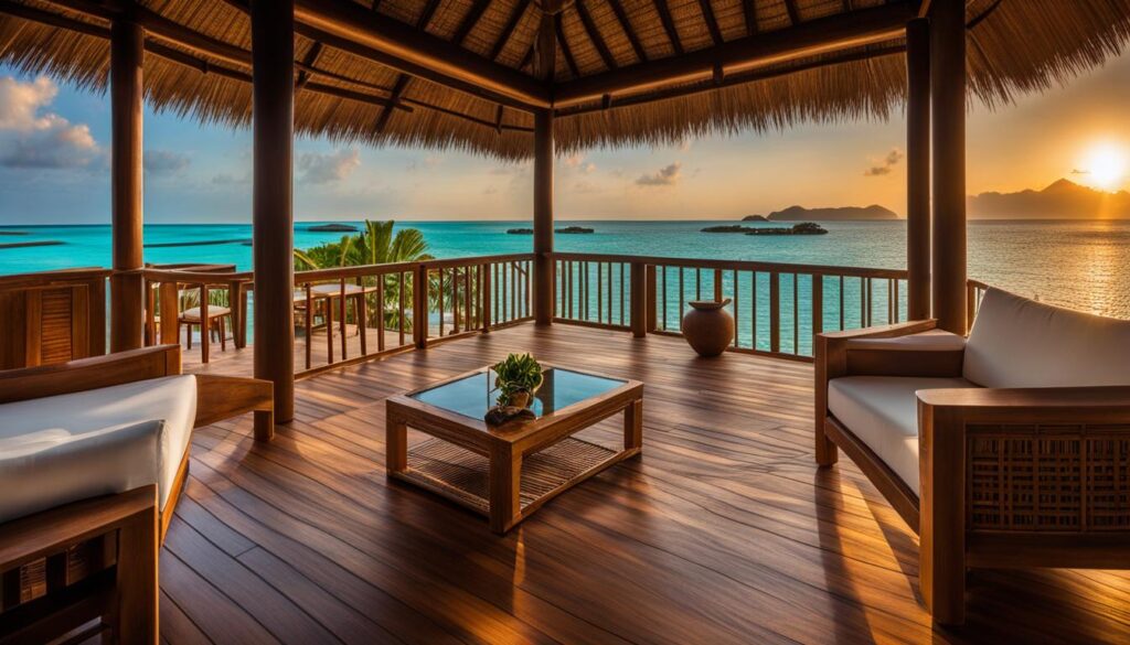 overwater bungalow with private pool